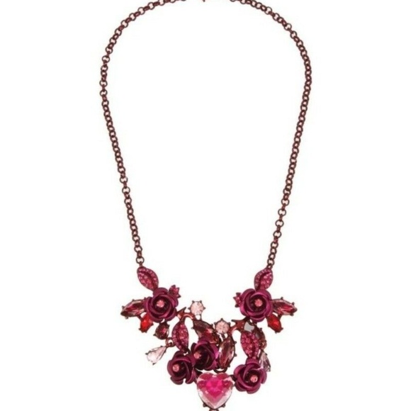 Betsey Johnson Jewelry - Betsey Johnson STONE & ROSES STATEMENT NECKLACE